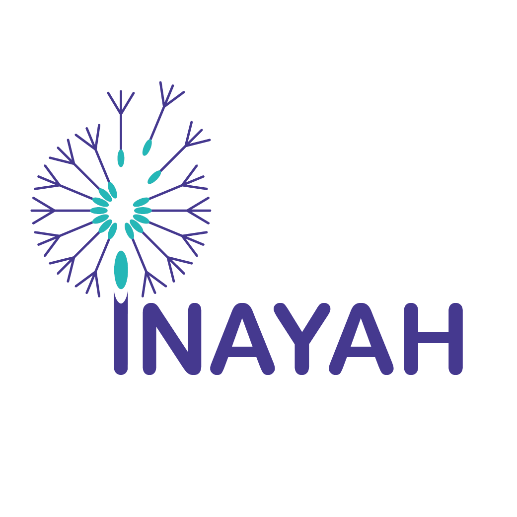 logo inayah déclinaison 3 blanc