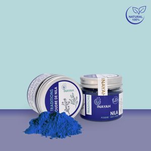 Poudre de Nila bleu pour soin du corps et du visage